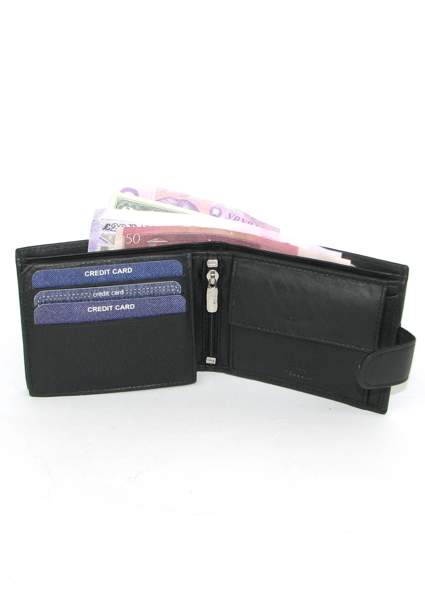 Кошелек мужской DNK Leather N7L-CCF Black Кошелек мужской DNK Leather N7L-CCF Black